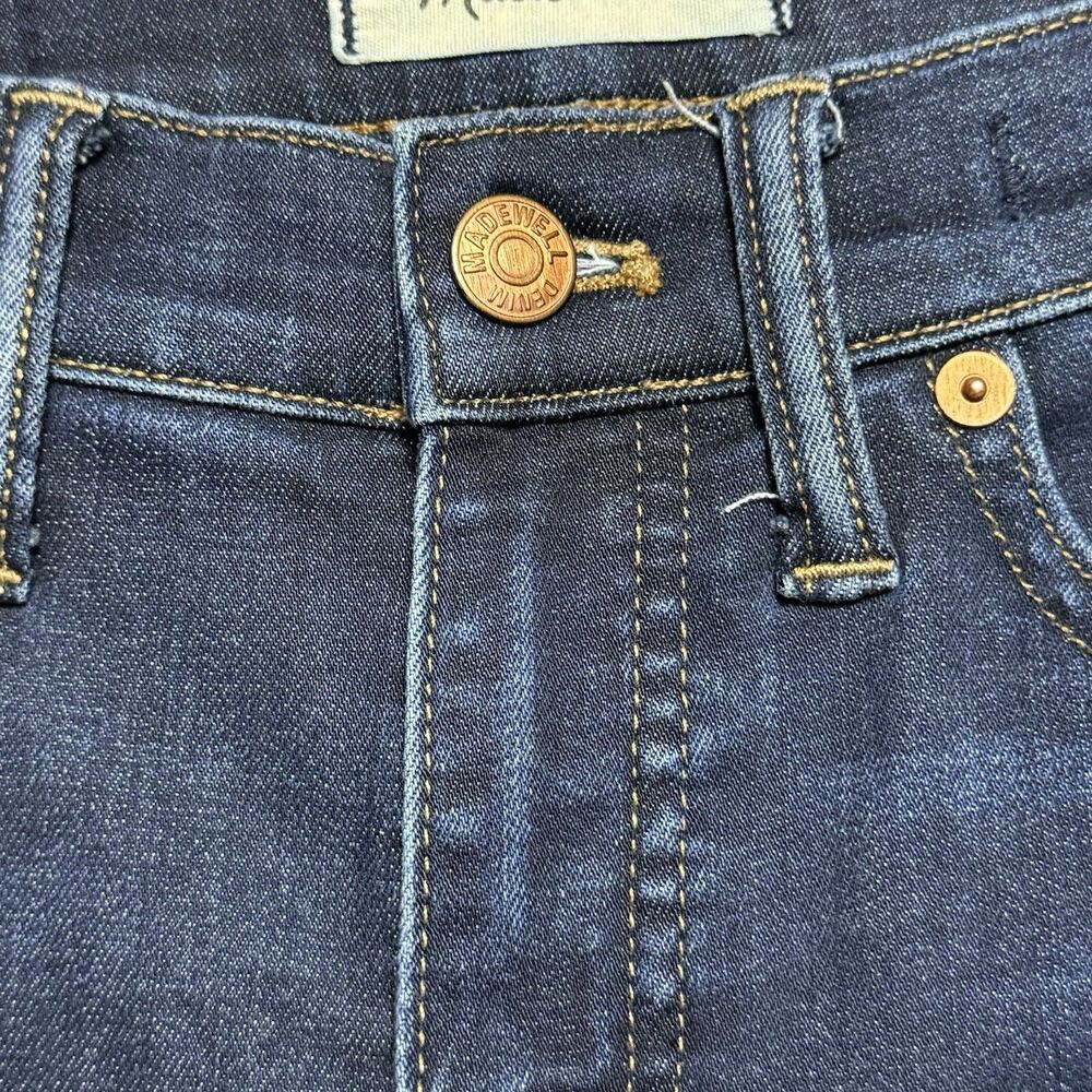 Madewell Larkspur Dark Wash 9-Inch High-Rise Skinny Jeans Women's 25S Stretch - Picture 5 of 16